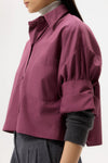 Next Ex Shirt in Super Compact Cotton Crushed Violets