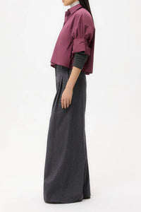 Next Ex Shirt in Super Compact Cotton Crushed Violets