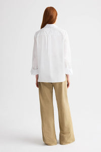 Boyfriend Shirt in Superfine Cotton White