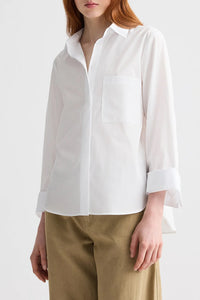 Boyfriend Shirt in Superfine Cotton White
