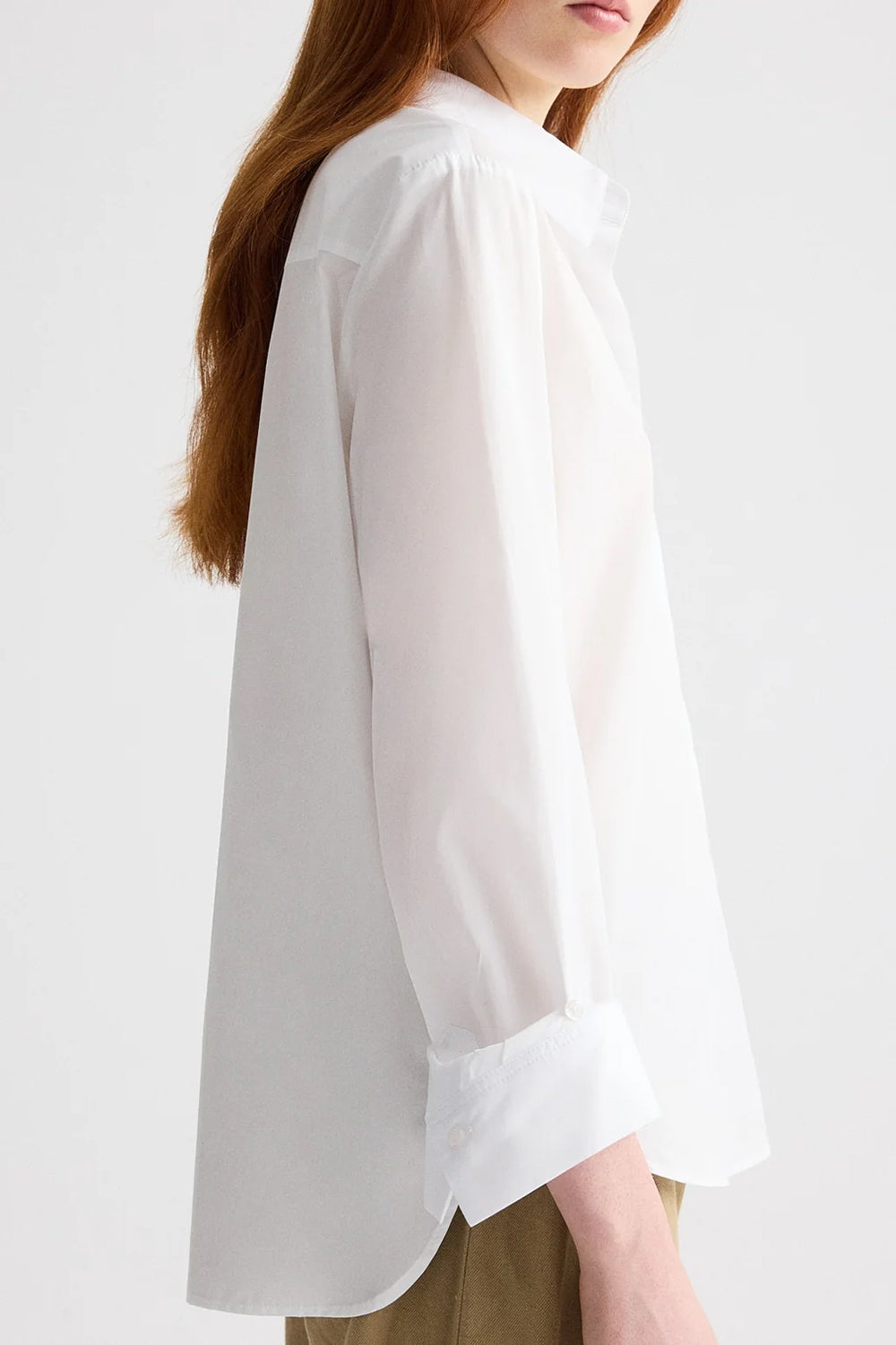 Boyfriend Shirt in Superfine Cotton White