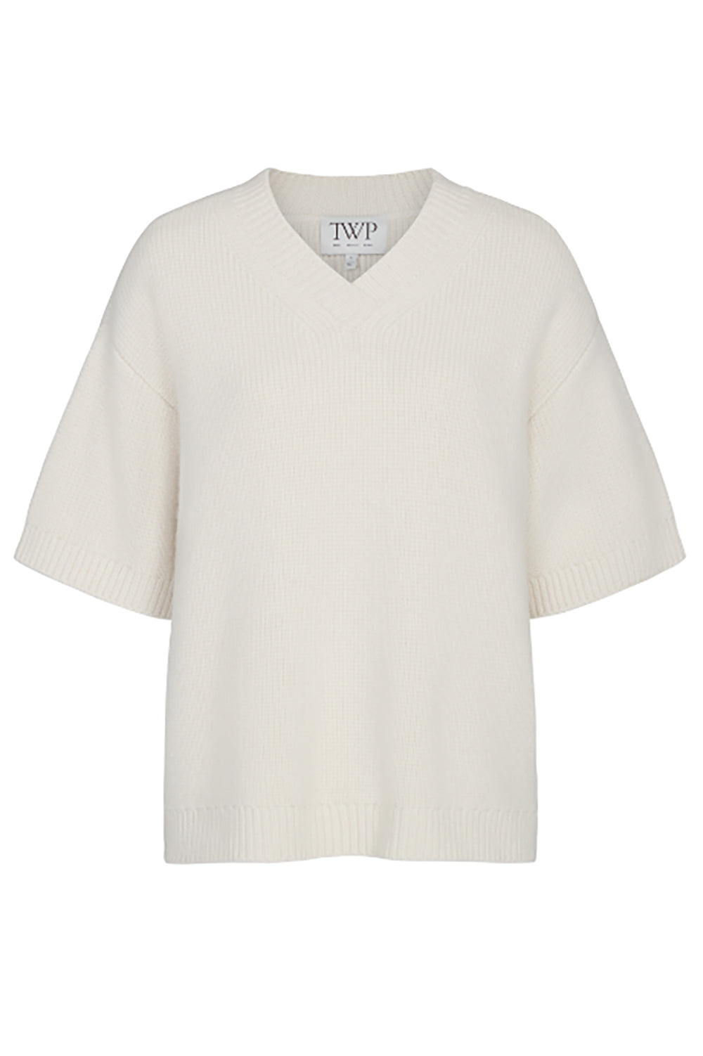 The Big V Sweater in Ivory