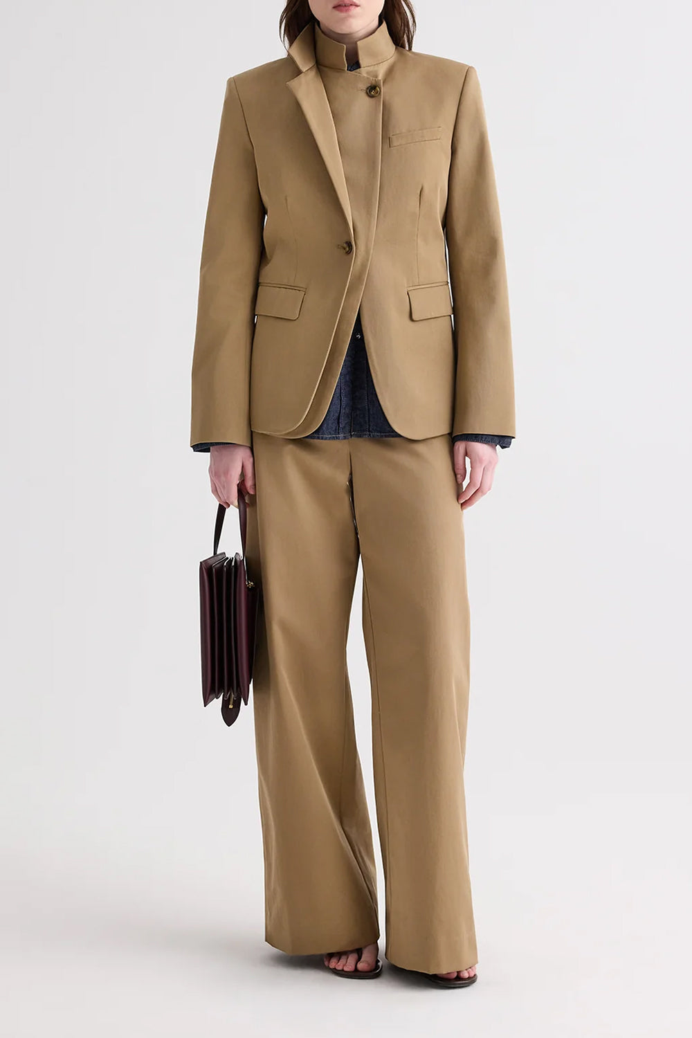 The Double Take Blazer in Trench Chino Twill British Khaki