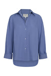 Next Morning Shirt in Cotton White & Navy