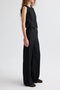 Bond St. Pant in Compact Tux Suiting in Black