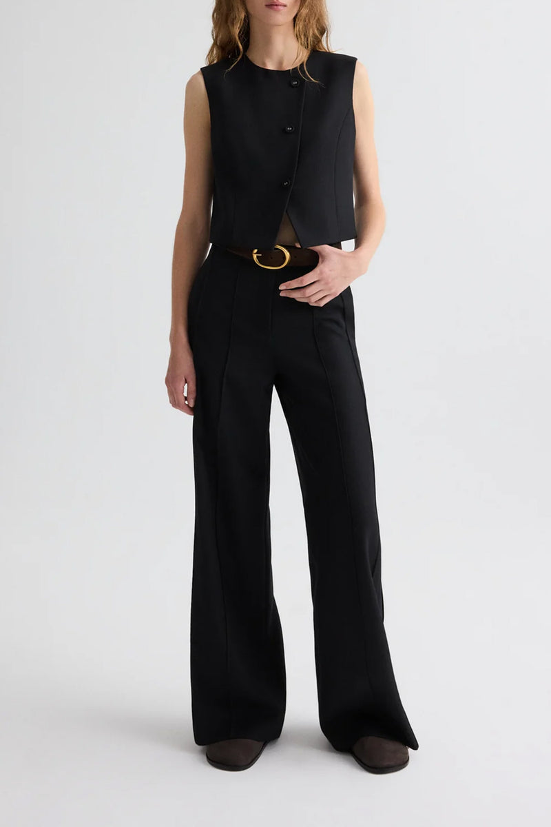 Bond St. Pant in Compact Tux Suiting in Black