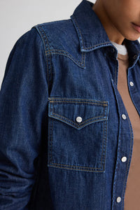 Cowboy Take Me Away Shirt in Denim Shirting Dark Stone