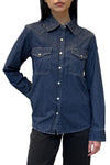 Cowboy Take Me Away Shirt in Denim Shirting Dark Stone