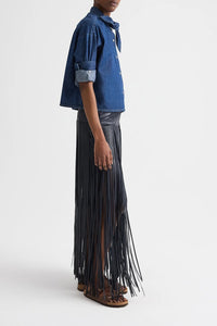 Tie One On Shirt in Denim Shirting Dark Stone