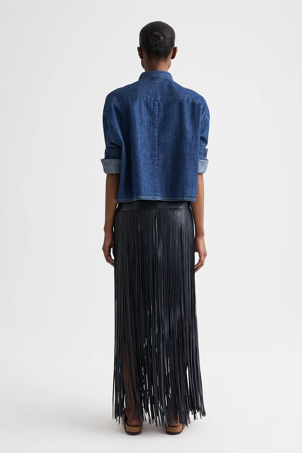 Tie One On Shirt in Denim Shirting Dark Stone