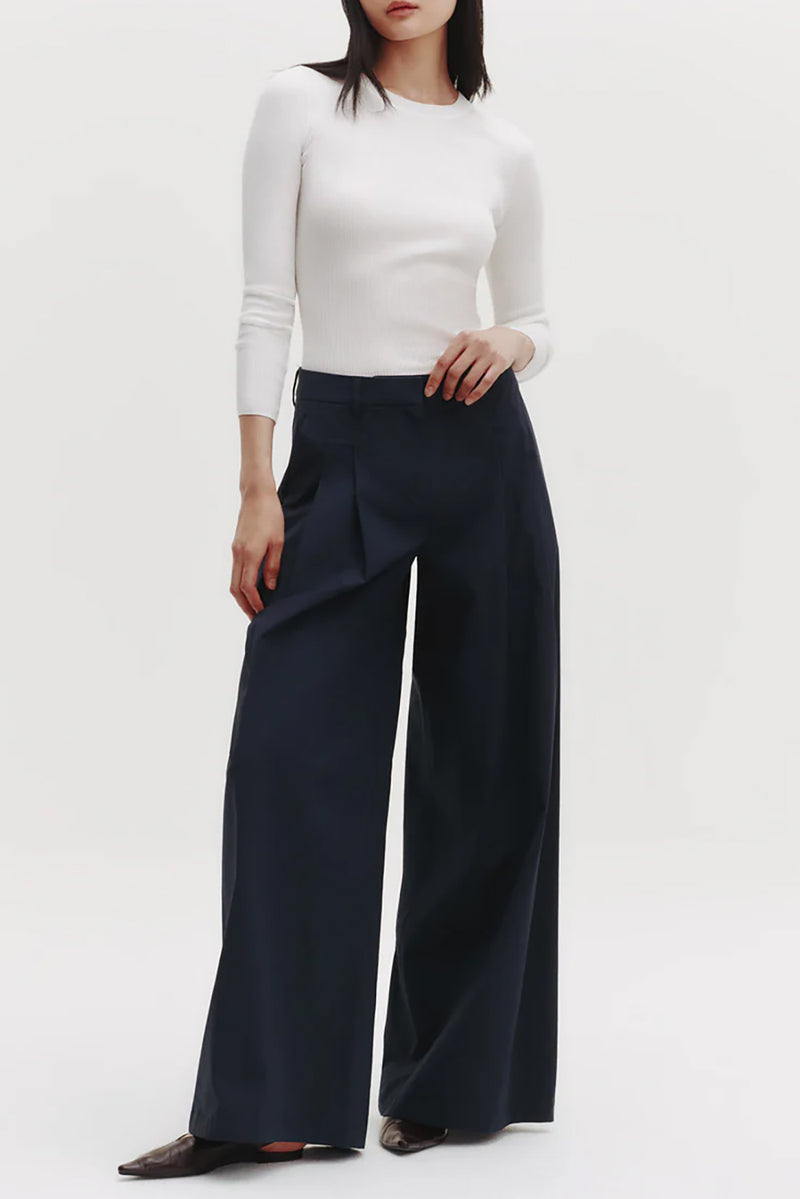 Next Didi Pant in Dense Cotton Poplin Midnight