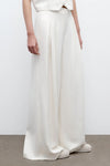 Drew Pant in Coated Viscose Linen in Bone