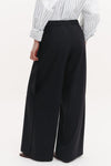 Eva Pant with Tux Pleat in Ultrafine Stretch Suiting Midnight