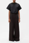 Forever & Always Reversible Shirt w/ Crystal Collar in Black