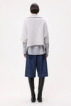 In The Morning Sweater in Cashmere Light Heather Grey