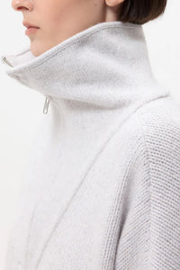 In The Morning Sweater in Cashmere Light Heather Grey