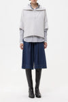In The Morning Sweater in Cashmere Light Heather Grey