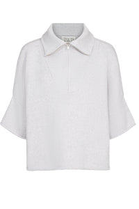 In The Morning Sweater in Cashmere Light Heather Grey