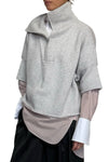 In The Morning Sweater in Cashmere Light Heather Grey