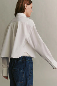 Little Big Joe Shirt in Cotton Shirting White