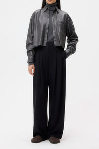 Little Big Joe Shirt in Paper Leather Urban Chic