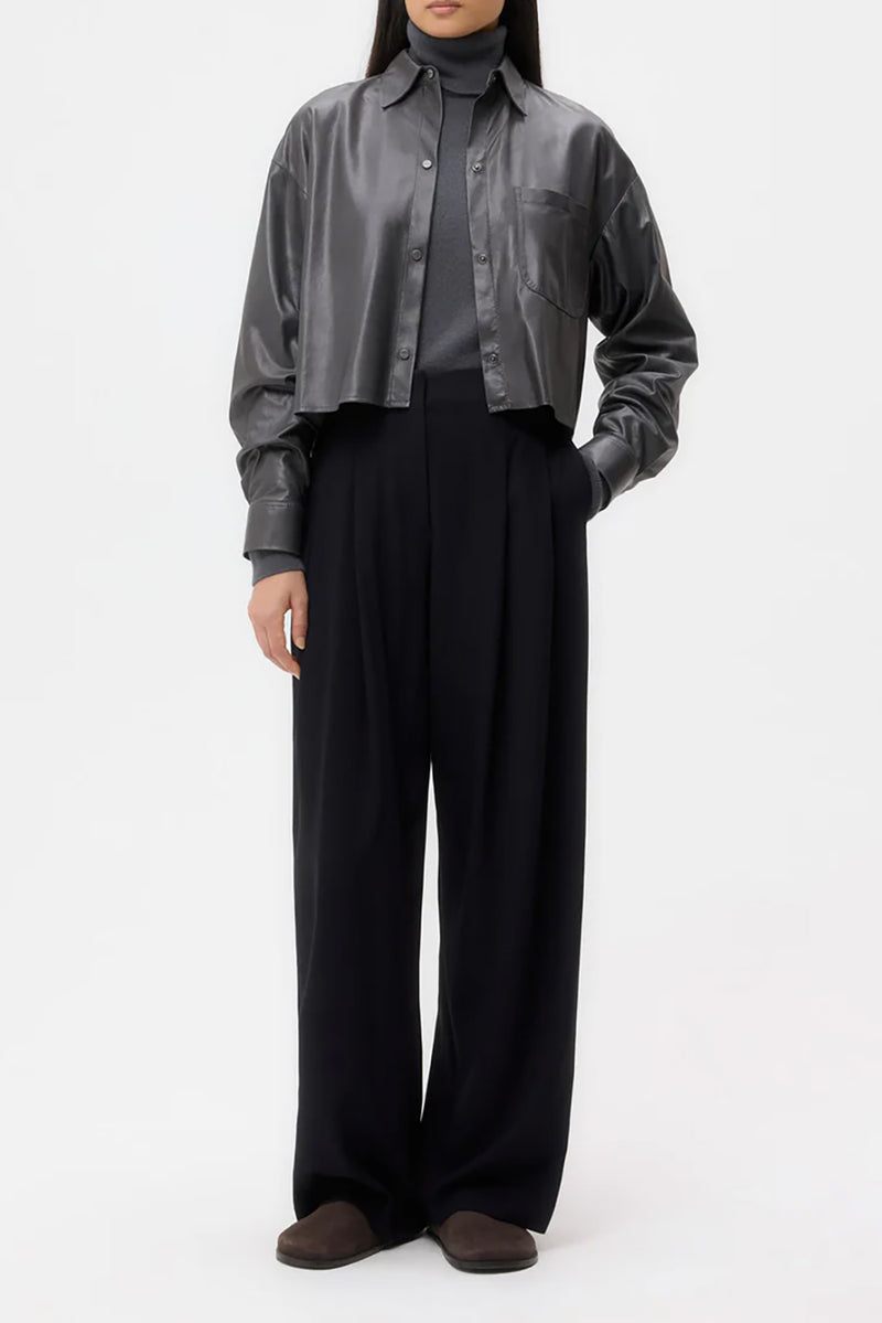 Little Big Joe Shirt in Paper Leather Urban Chic