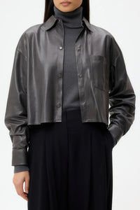 Little Big Joe Shirt in Paper Leather Urban Chic