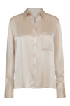 Joey Shirt in Silk Charmeuse Champagne