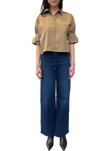 Next Ex Shirt in Superfine Cotton Kelp