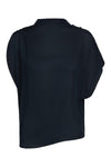 Wish You Would Top in Silk Georgette Midnight