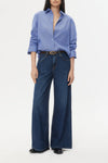 Next Morning Shirt in Cotton White & Navy