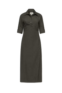 New Earl Dress in Superfine Cotton Rosin