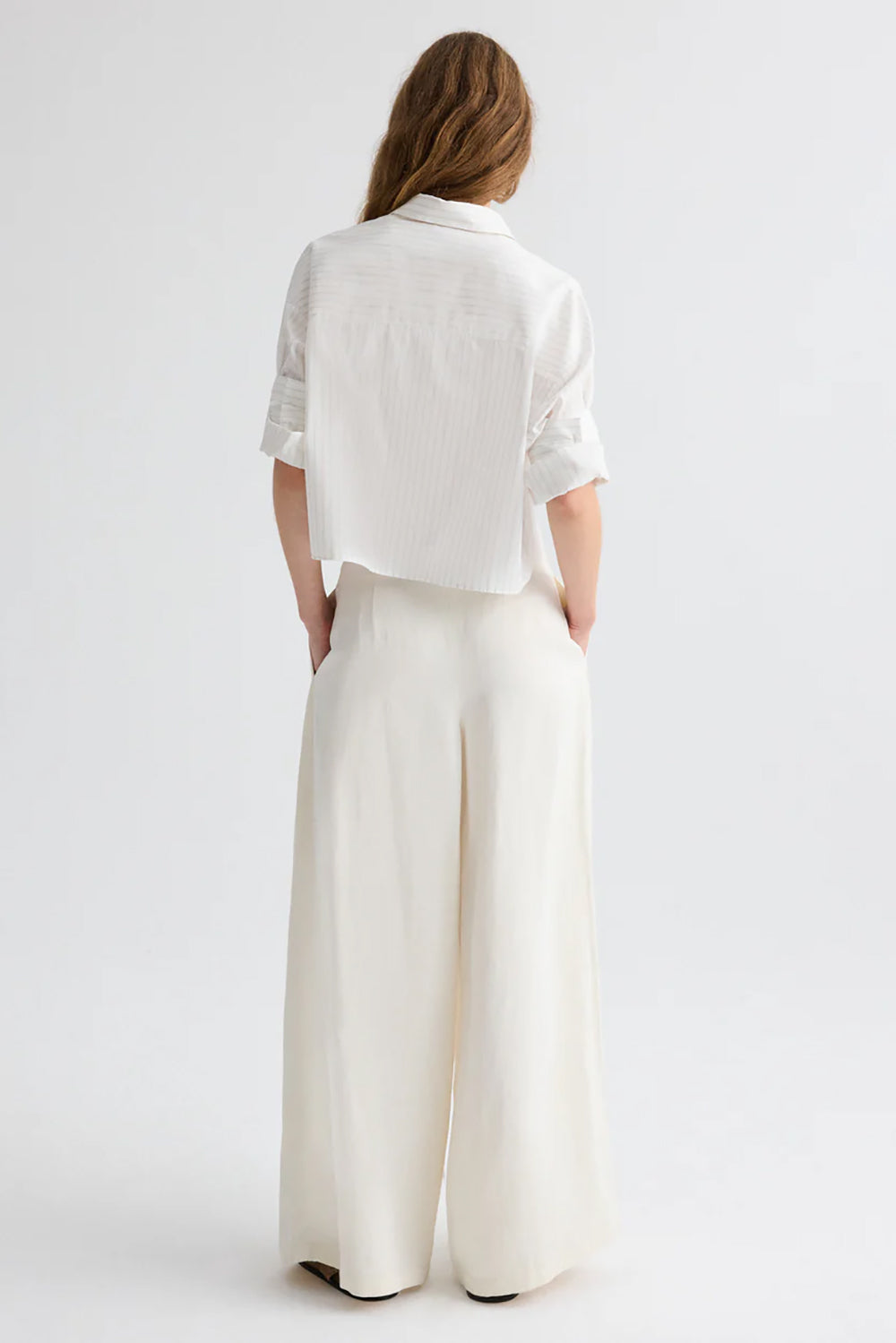 Next Ex Shirt in Superfine Cotton White Multi