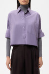 Next Ex Cotton Shirt in Black Plum