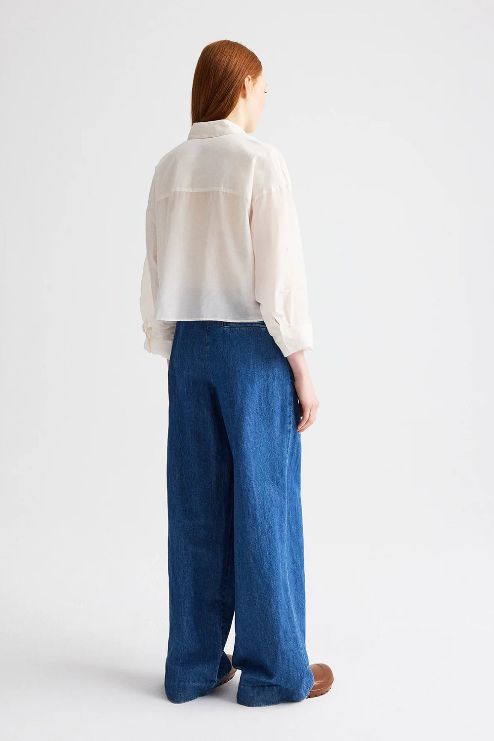 Next Ex Shirt with Ruffle in Ivory