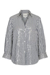 Next Morning Shirt in Cotton Sequin Indigo White