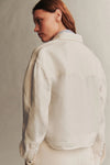 Cropped OG Shirt in Japanese Denim White