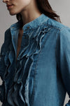 Patti Top in Denim Shirting Vintage Wash