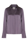 Object of Affection Top with Sleeve Detail in Plum