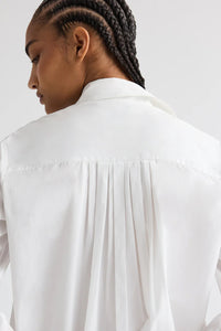 Possetti Top in Superfine Cotton Shirting White