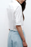 Short Lived Shirt in Vintage Washed Poplin White