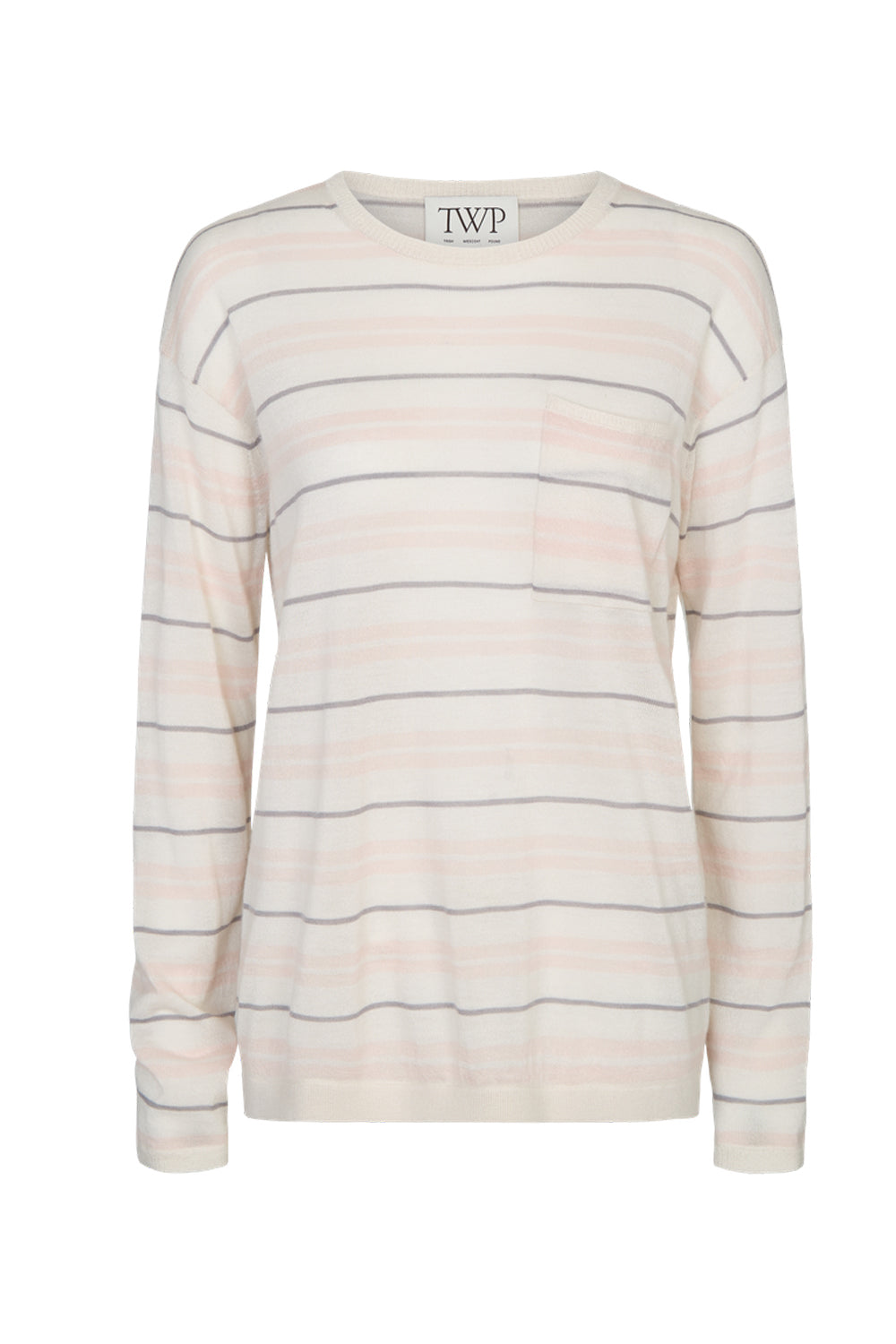 4th St with Stripes in Superfine Cashmere Ivory Multi