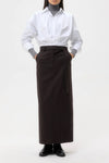 Taken Top in Super Compact Cotton White