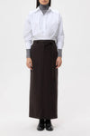Taken Top in Super Compact Cotton White