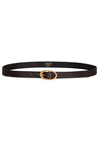 Narrow Leather Belt in Dakota