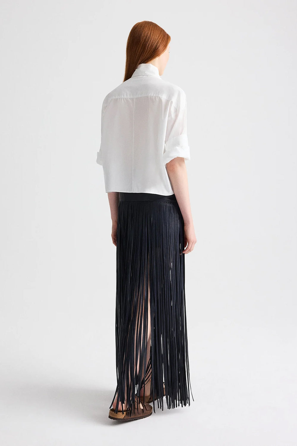 Tie One On Shirt in Superfine Cotton White