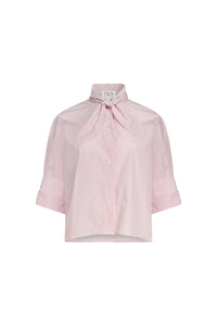 Tie One On in Cotton Stripes White Red