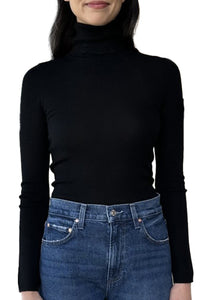 Knit Turtleneck in Black
