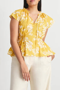 Ivana Top in Buttercup Multi