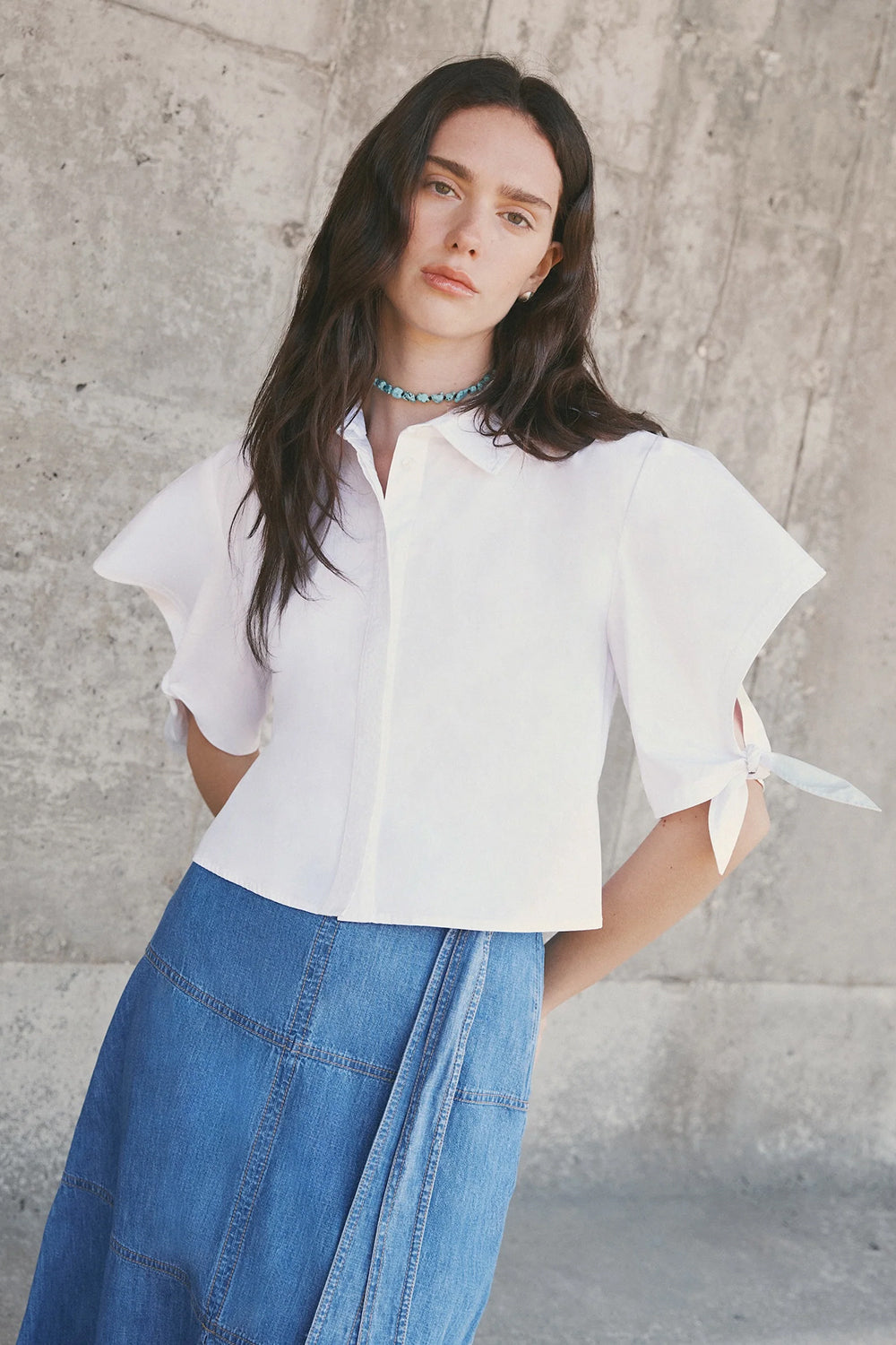 Corinna Top in Optic White